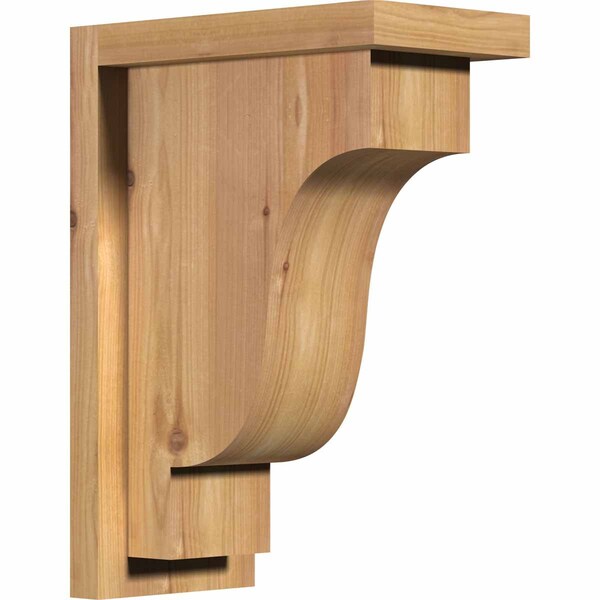 Ekena Millwork Newport Smooth Corbel w/Backplate, Western Red Cedar, 5 1/2"W x 10"D x 14"H COR06X10X14NEW01SWR - main